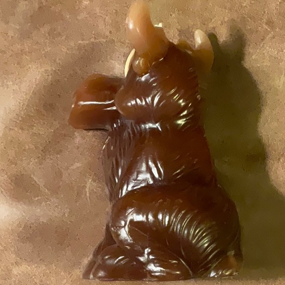 Moose Anthropomorphist Moulded Candle Vintage - Picture 11 of 16